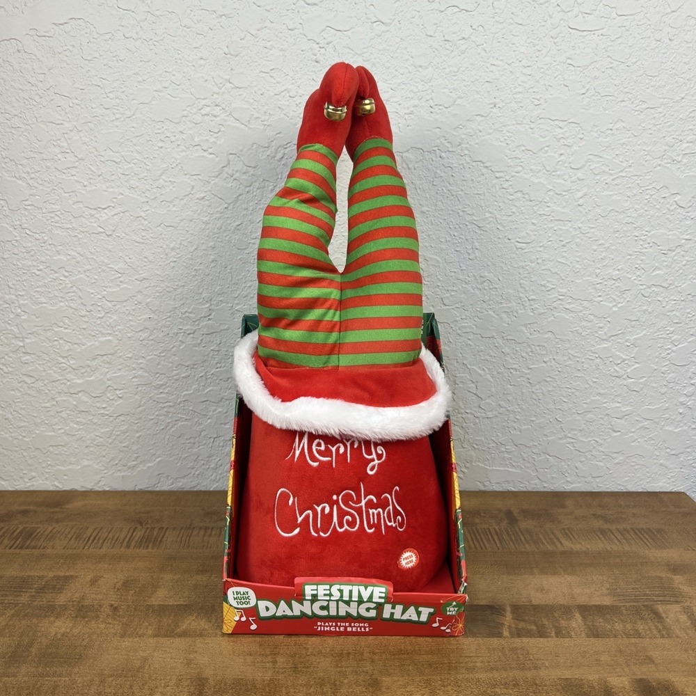 Festive Dancing Christmas Tree Hat, Plays The Song "Jingle Bells"